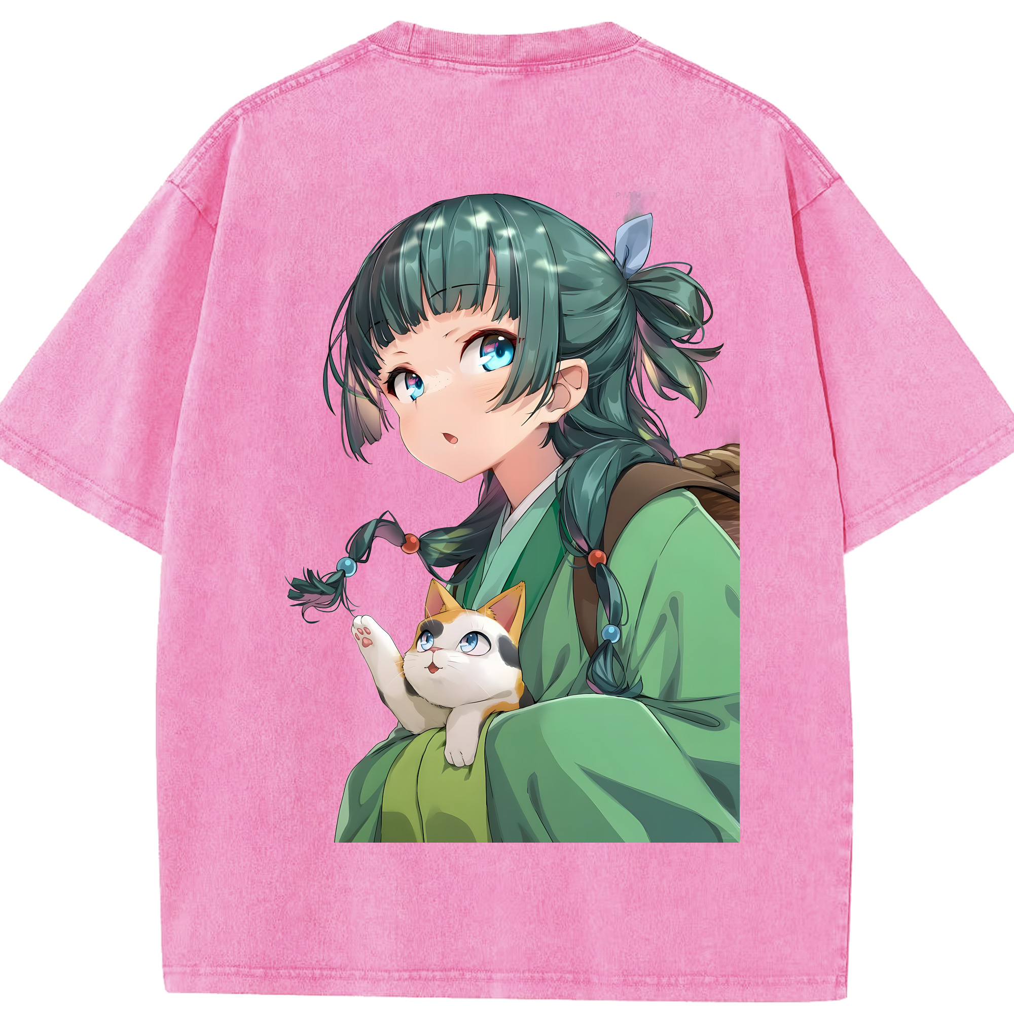 （画像用） 薬屋のひとりごと The Apothecary Diaries 綿100% ヴィンテージ風 半袖Tシャツ（背面プリント）